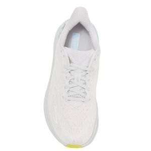 HOKA One Clifton 9 Running Vanilla Star 9B Women’s White Tennis Shoe